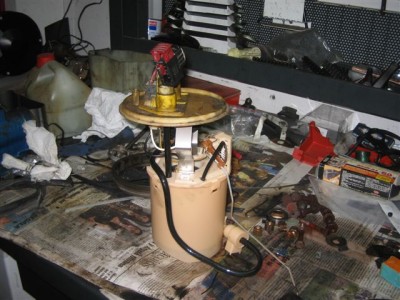 Conjunto aforador - bomba de gasolina