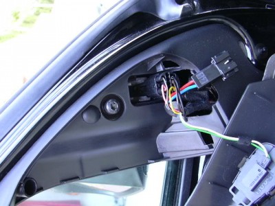 conector en triangulo retrovisor